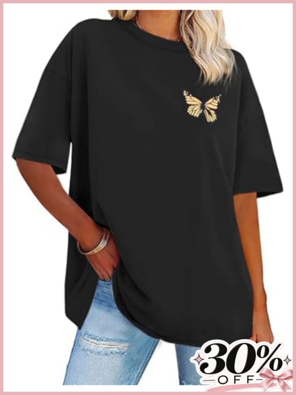 Oversized Graphic T-Shirt Crew Neck Short Sleeve Casual Summer Top